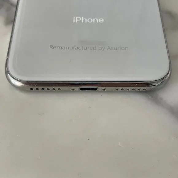Like NEW Apple iPhone X - 256GB - Silver (Unlocked) Model #: MQCP2LL/A